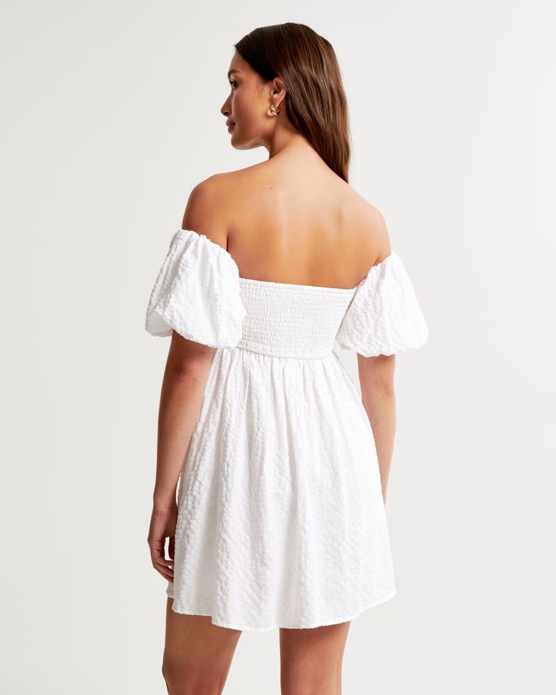 Women's Emerson Off-The-Shoulder Skort | Women's Dresses & Jumpsuits | Abercrombie.com | Abercrombie & Fitch (US)