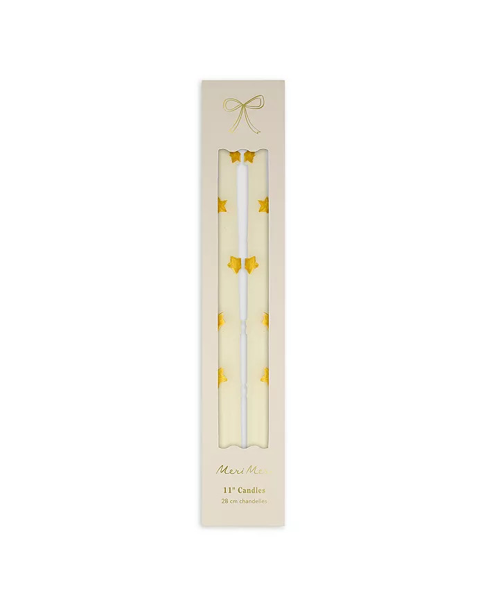 Ivory Star Taper Candles, Set of 2 | Bloomingdale's (US)