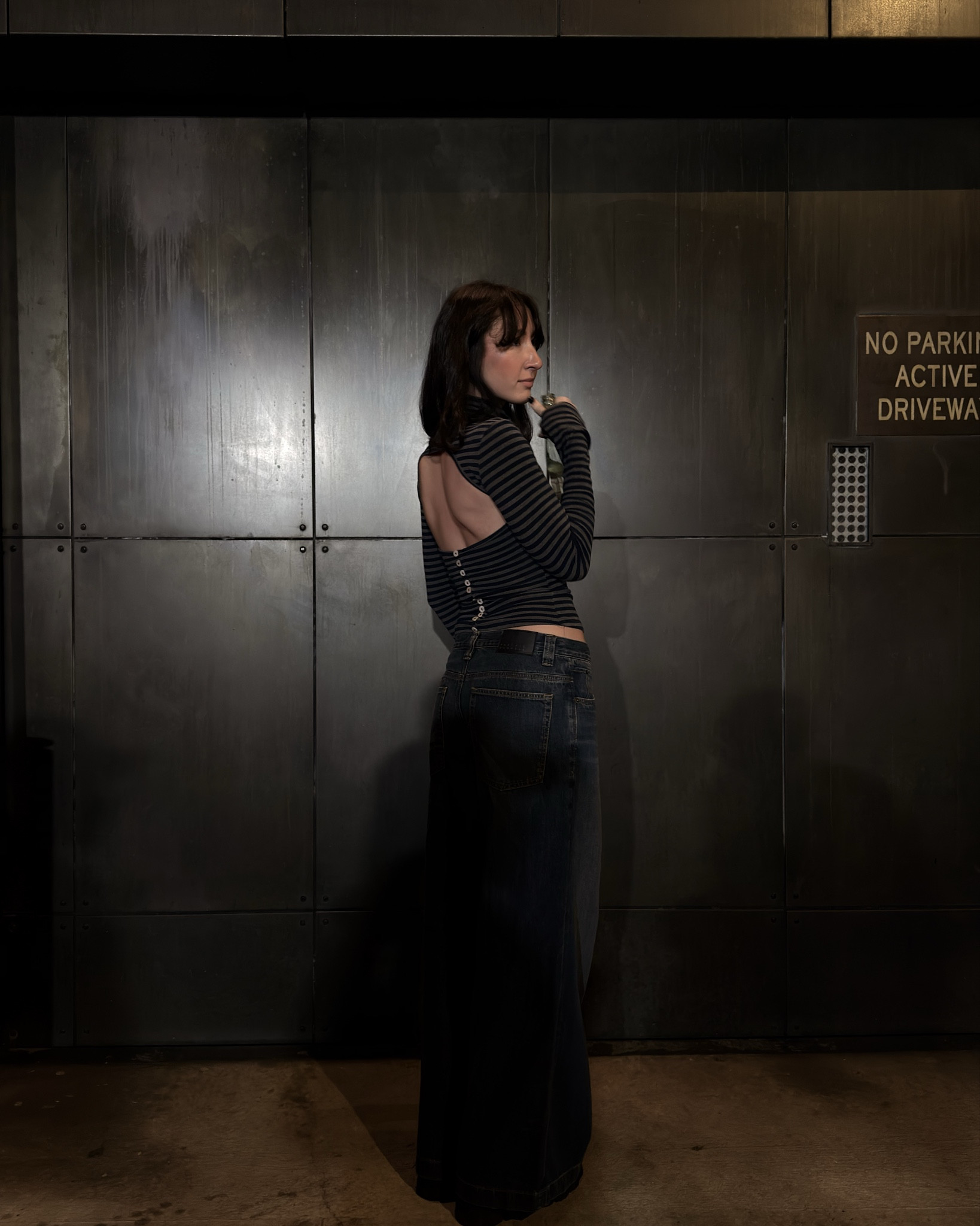 night out outfit - backless top