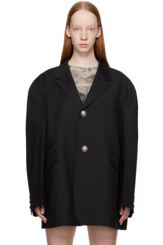 Black Oversized Blazer | SSENSE