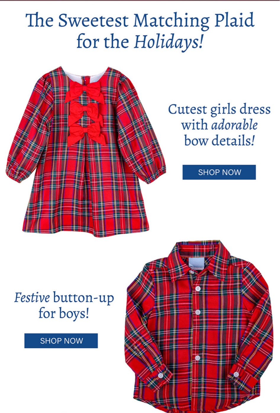 It’s live! Our collaboration with Classic Whimsy includes Matching Christmas outfits for the whole family! Bows and plaid and matching oh my 😍 #familychristmasoutfits #plaidoutfits #madforplaid #classicwhimsy #familyphotos #bowsonbows #mommyandme ❤️