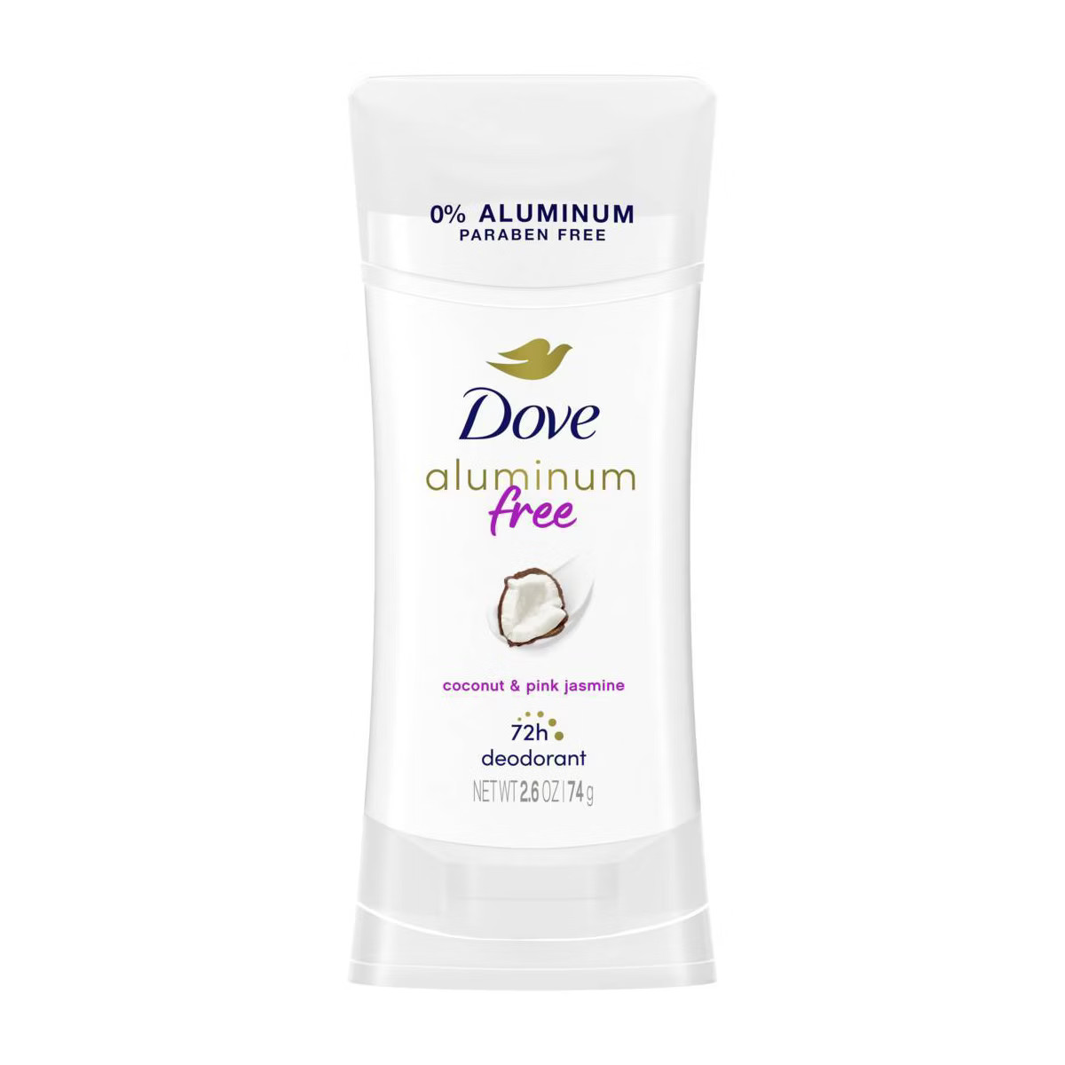 Dove Beauty Aluminum Free Coconut & Pink Jasmine Deodorant Stick - 2.6oz | Target