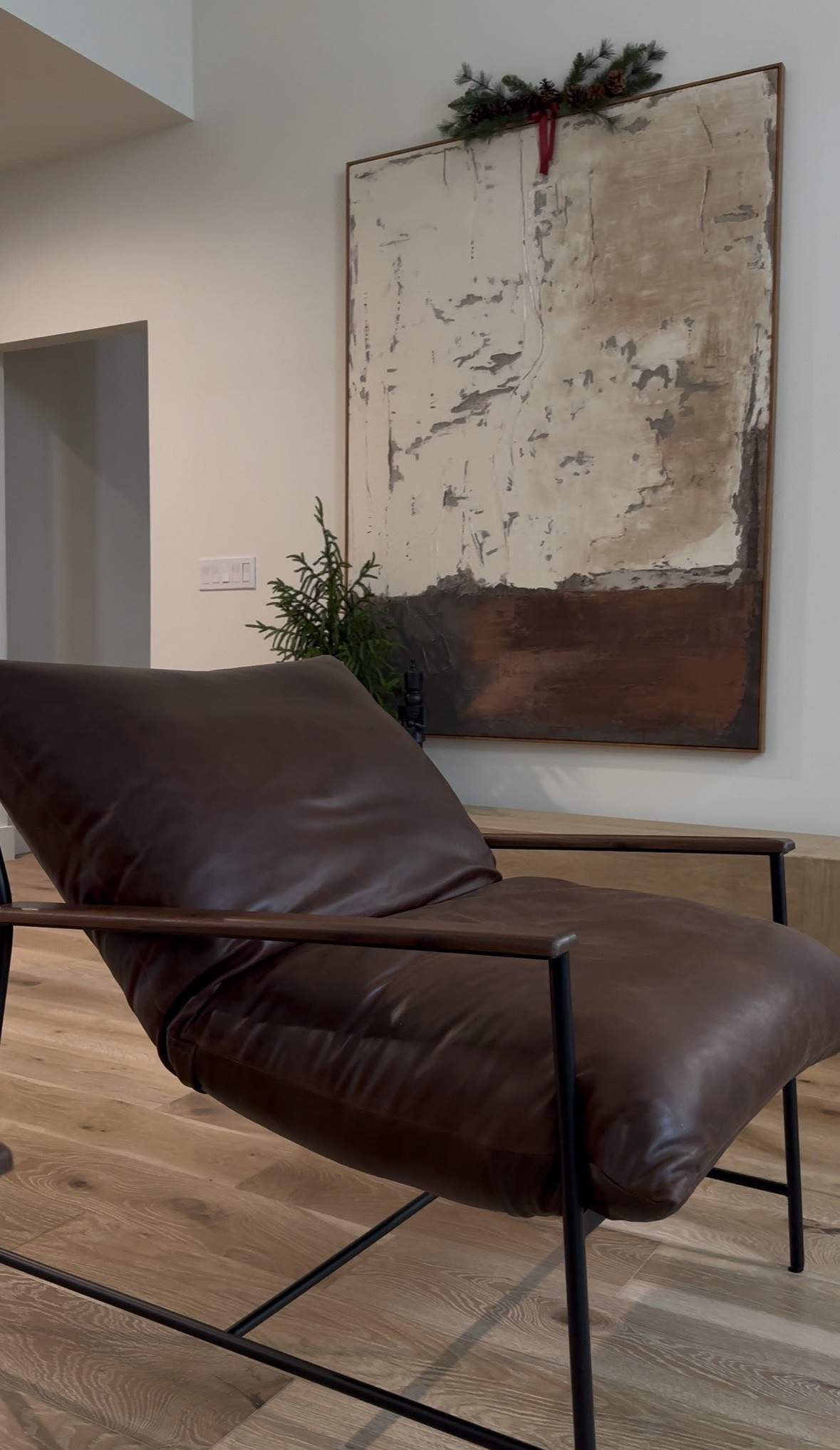 Sleek, soft, rich brown leather, and ultra cozy these chairs are everything. The perfect blend of modern and classic for an instant upgrade. 

#LTKdayinmylife #LTKHome #LTKselfcare