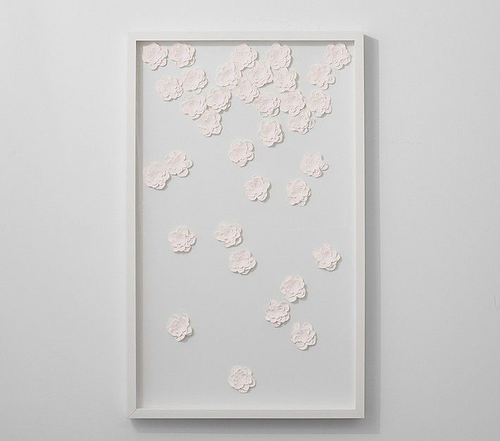 Falling Blossoms Shadowbox Art | Pottery Barn Kids