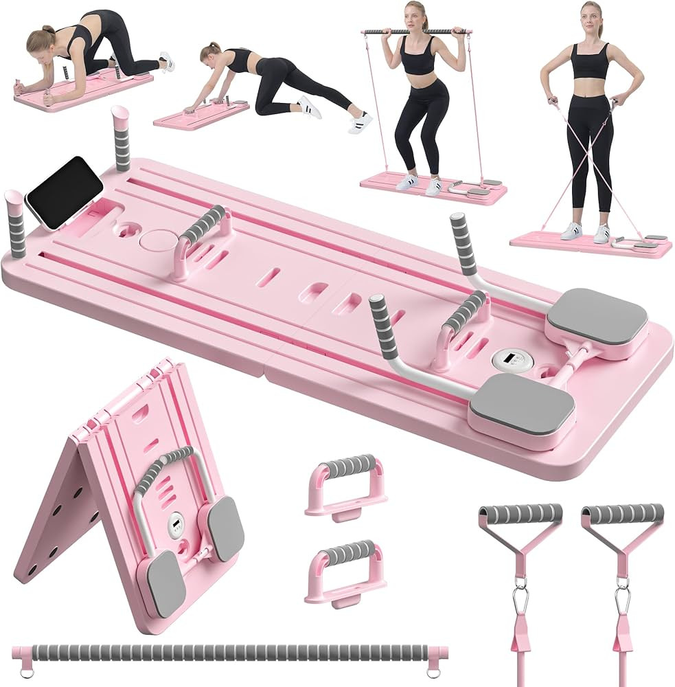 JANUA Pilates Board - Pilates Reformer Set, Multi-Purpose Foldable Pilates Reformer Board for Hom... | Amazon (US)