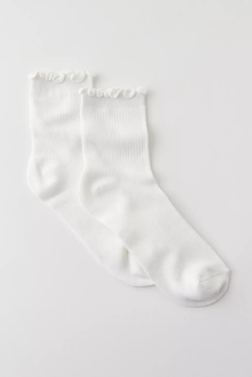 Lettuce-Edge Ribbed Sock | Urban Outfitters (US and RoW)