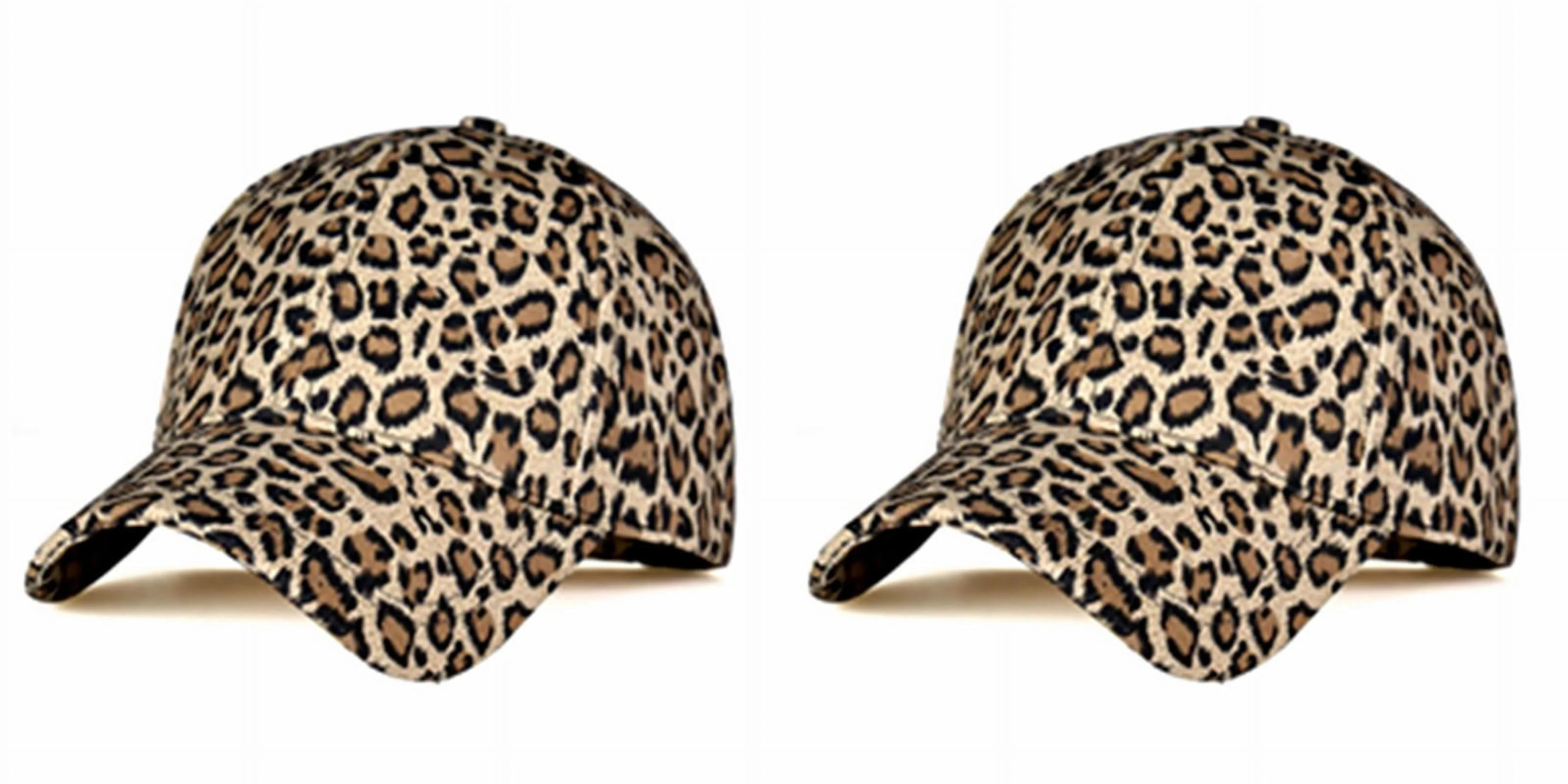 Women Leopard Print Adjustable Baseball Cap Summer Casual Snapback Hats Sun Hats | Walmart (US)
