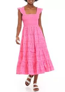 Crown & Ivy™ Women's Sleeveless Smocked Bodice Dress | Belk