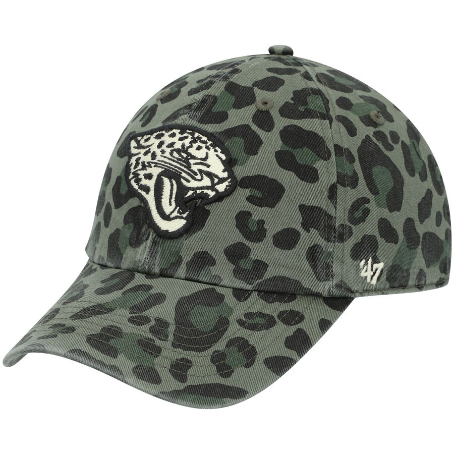 Jacksonville Jaguars '47 Women's Bagheera Clean Up Allover Adjustable Hat - Green | Fanatics