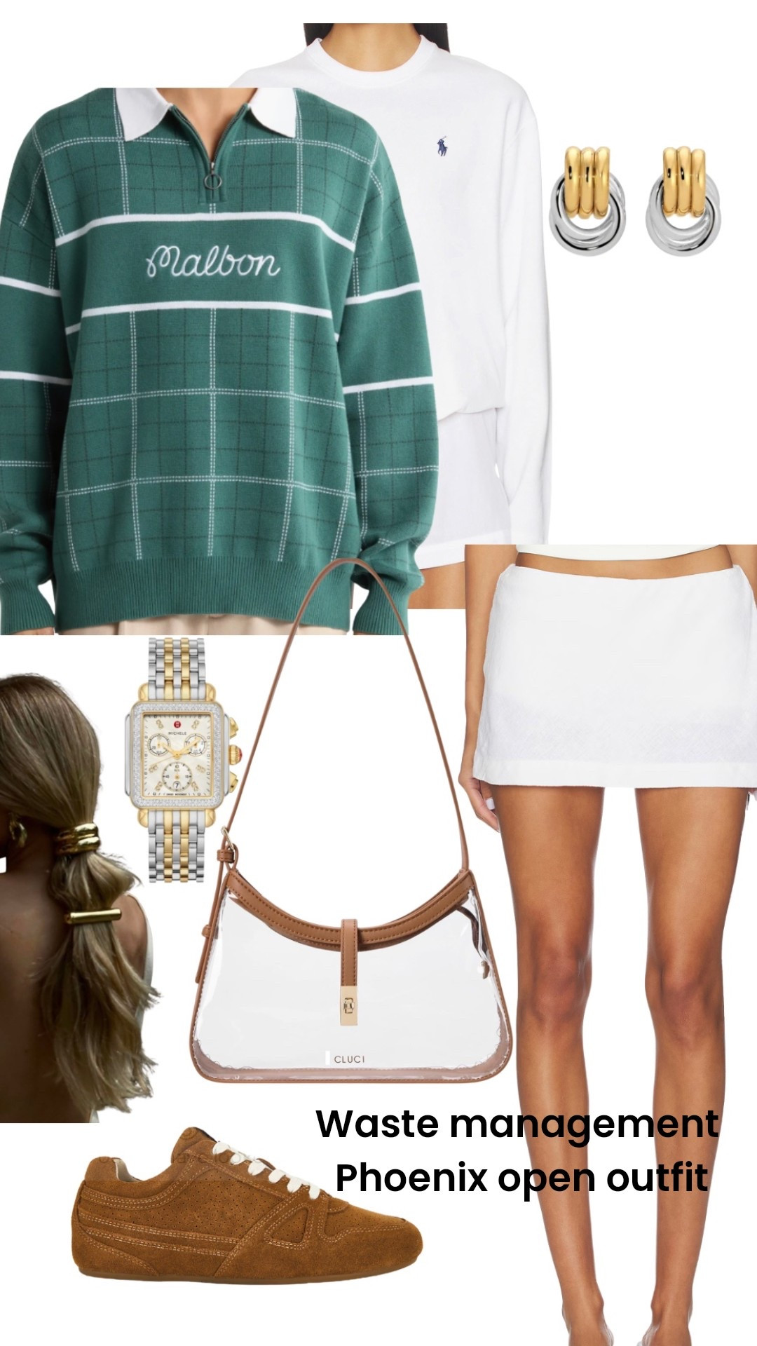 Waste management Phoenix open outfit inspo Golf tournament outfit 