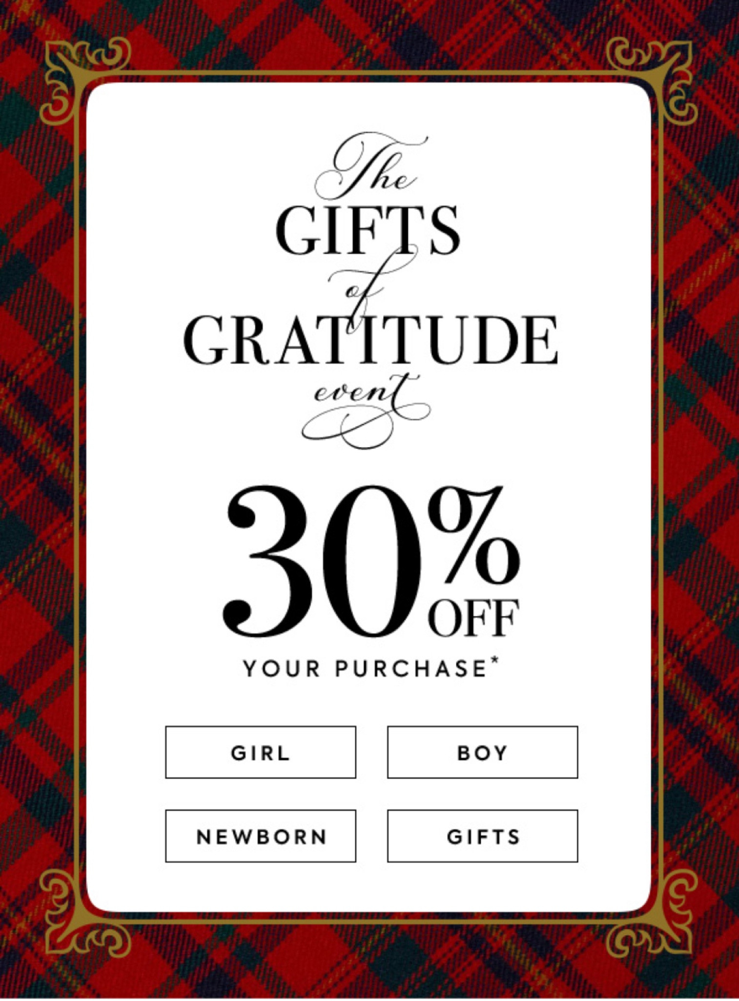 ✨Janie and Jack: The Gifts of Gratitude Event for Kids Newborn -18YRS✨

Winter Outfit
Fall Outfit
Summer Outfit 
Spring Outfit 
Holiday outfit 
Christmas outfits 
Kids birthday gift guide
Children Christmas gift guide 
Christmas gift ideas
Christmas present
Nursery
Nursery decor 
Baby shower gift
Baby registry
Sale alert
New item alert
Baby hat
Baby shoes
Baby dress
Baby Santa hat
Newborn gift
Baby outfit
Christmas party outfits 
Baby keepsakes 
First Christmas outfits
Baby headband 
Girl Christmas outfits 
Girl dresses
Winter coat
Winter dress
Holiday dress
Christmas dress
Girls purse
Bow purse
Plaid Bow Headband
Plaid Puff Sleeve Dress
Bow flat
Boy clothing 
Boy jacket 
Merry and bright 
Merry Christmas 
White Christmas 
Christmas family photo session outfits 
Photo session outfit inspo
Santa’s list
Gift guide for her
Gifts for her
Gifts for him
Gifts for babies
Gifts for tweens
Gifts for teens 
Wedding guest dress

#LTKGifts #LTKCyberweek
#LTKstyletip #LTKwedding #LTKbump #LTKshoecrush 
#liketkit #LTKGiftGuide #LTKHoliday #LTKFindsUnder50 #LTKFindsUnder100 #LTKItBag #LTKSaleAlert #LTKSeasonal #LTKParties 

#LTKKids #LTKBaby #LTKFamily