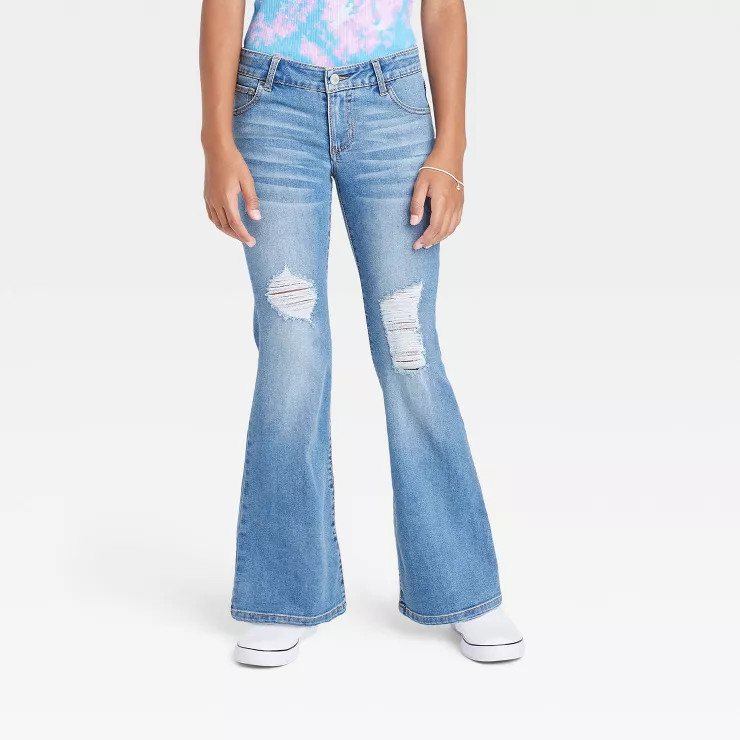 Girls' Low-Rise Flare Jeans - art class™ | Target