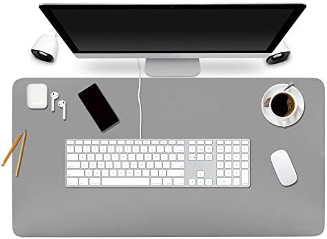 Desk Pad Protector Office Desk Mat, BUBM Waterproof PU Leather Desk Writing Mat Laptop Large Mouse P | Amazon (US)