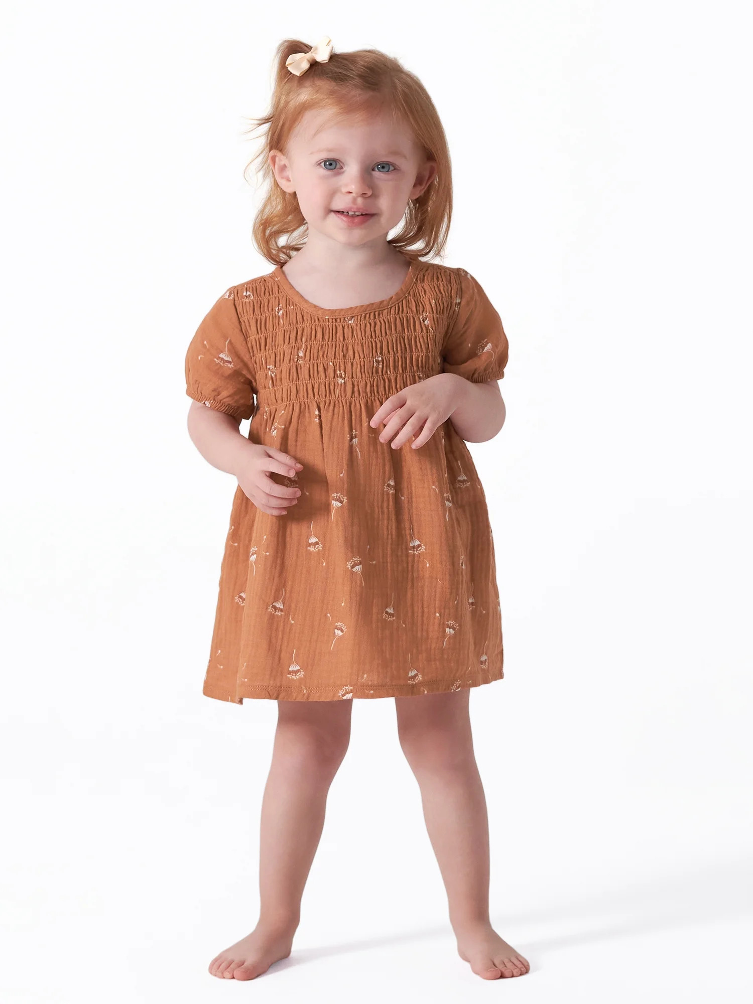 Modern Moments by Gerber Baby Girl Gauze Dress with Diaper Cover, 2-Piece, Sizes 0/3M -24M | Walmart (US)