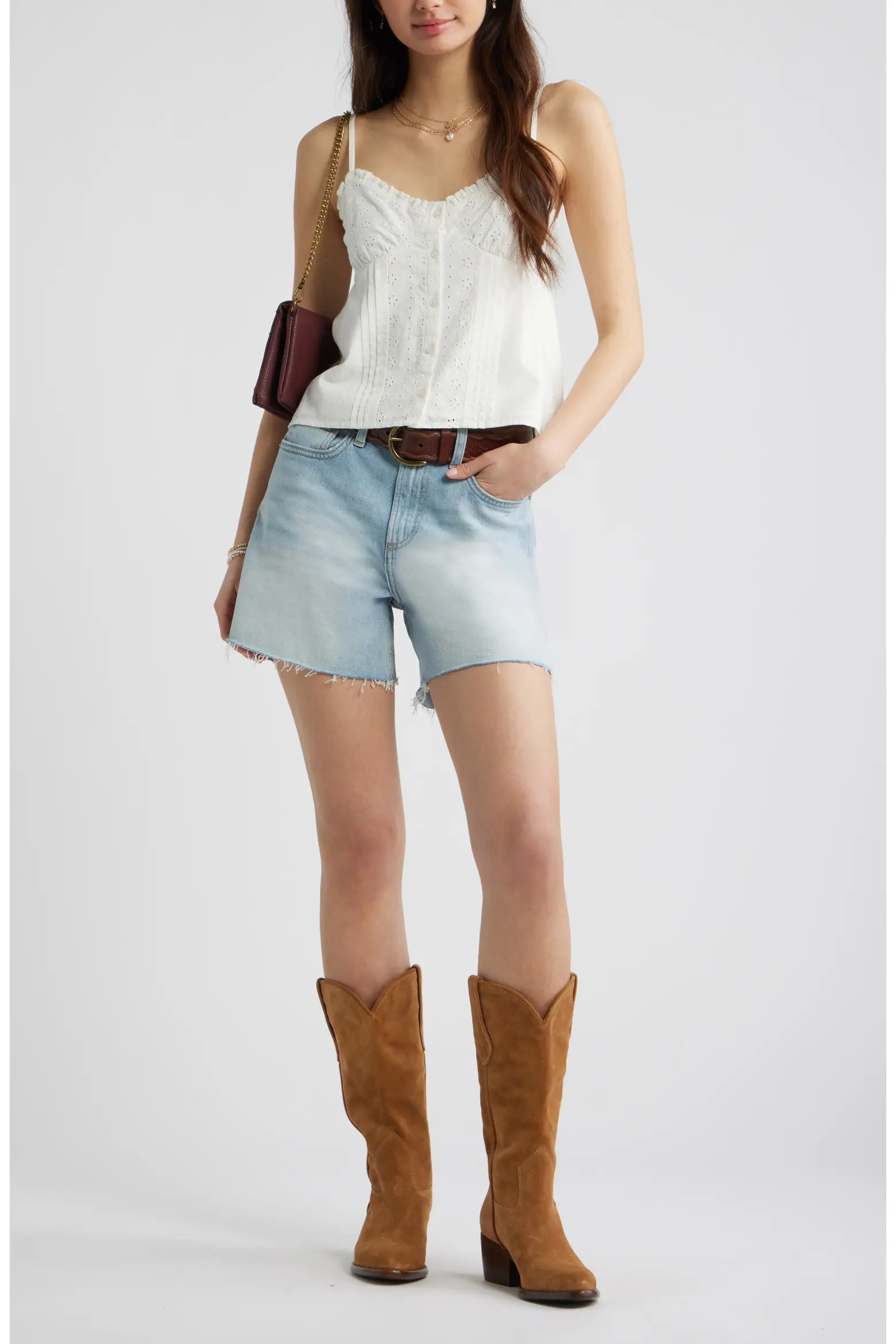 Cotton Eyelet Pintuck Camisole (Women) | Nordstrom | Nordstrom