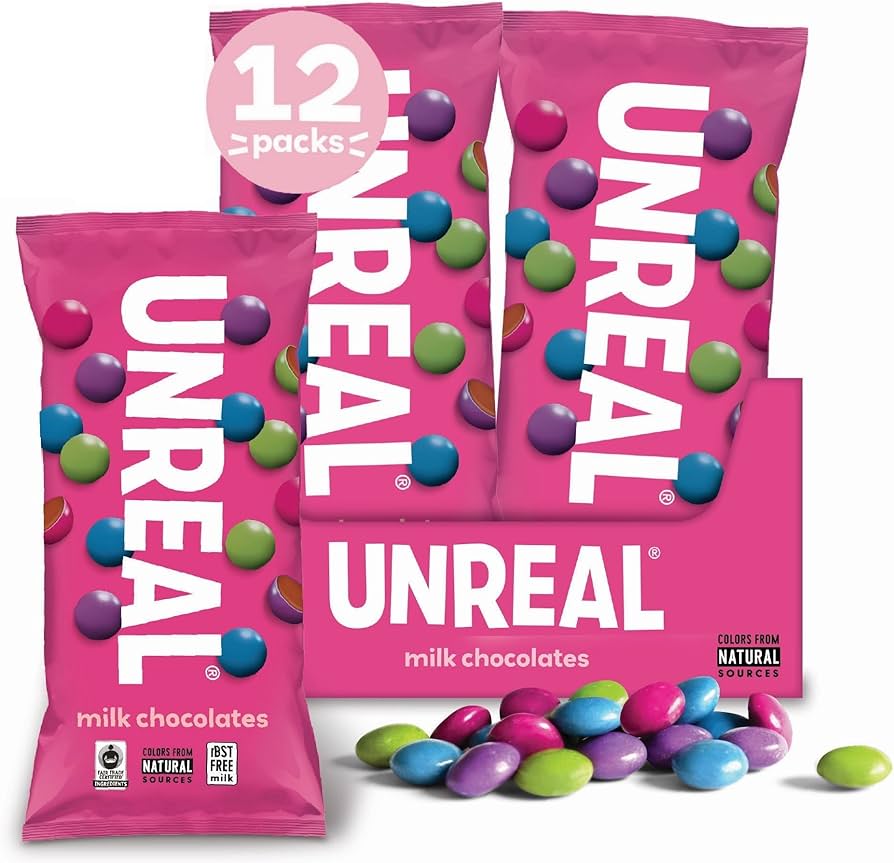 UNREAL Milk Chocolate Gems | Certified Fair Trade, Non-GMO | Made with Gluten Free Ingredients an... | Amazon (US)