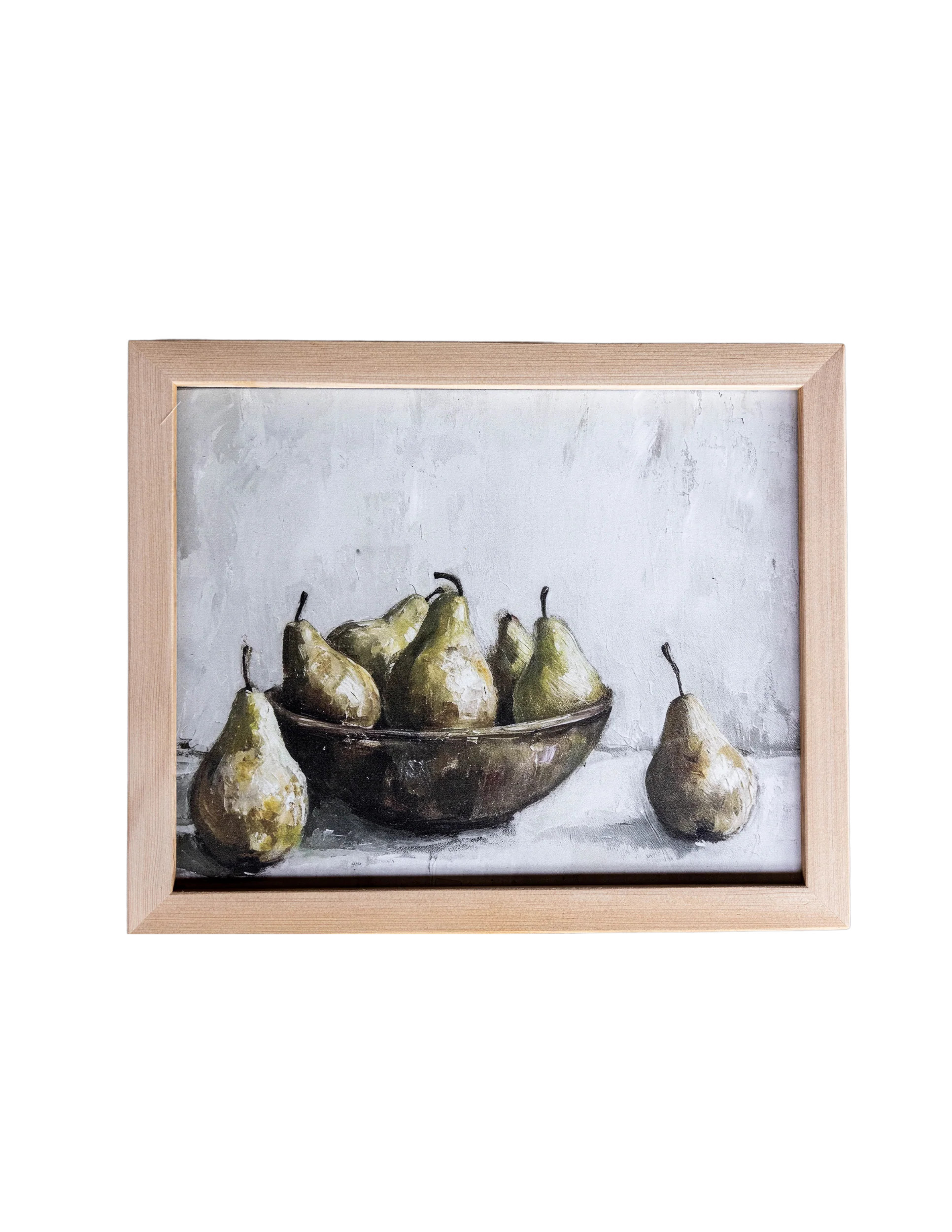 Watercolor Pears Pine Framed Art | Luxe B Co