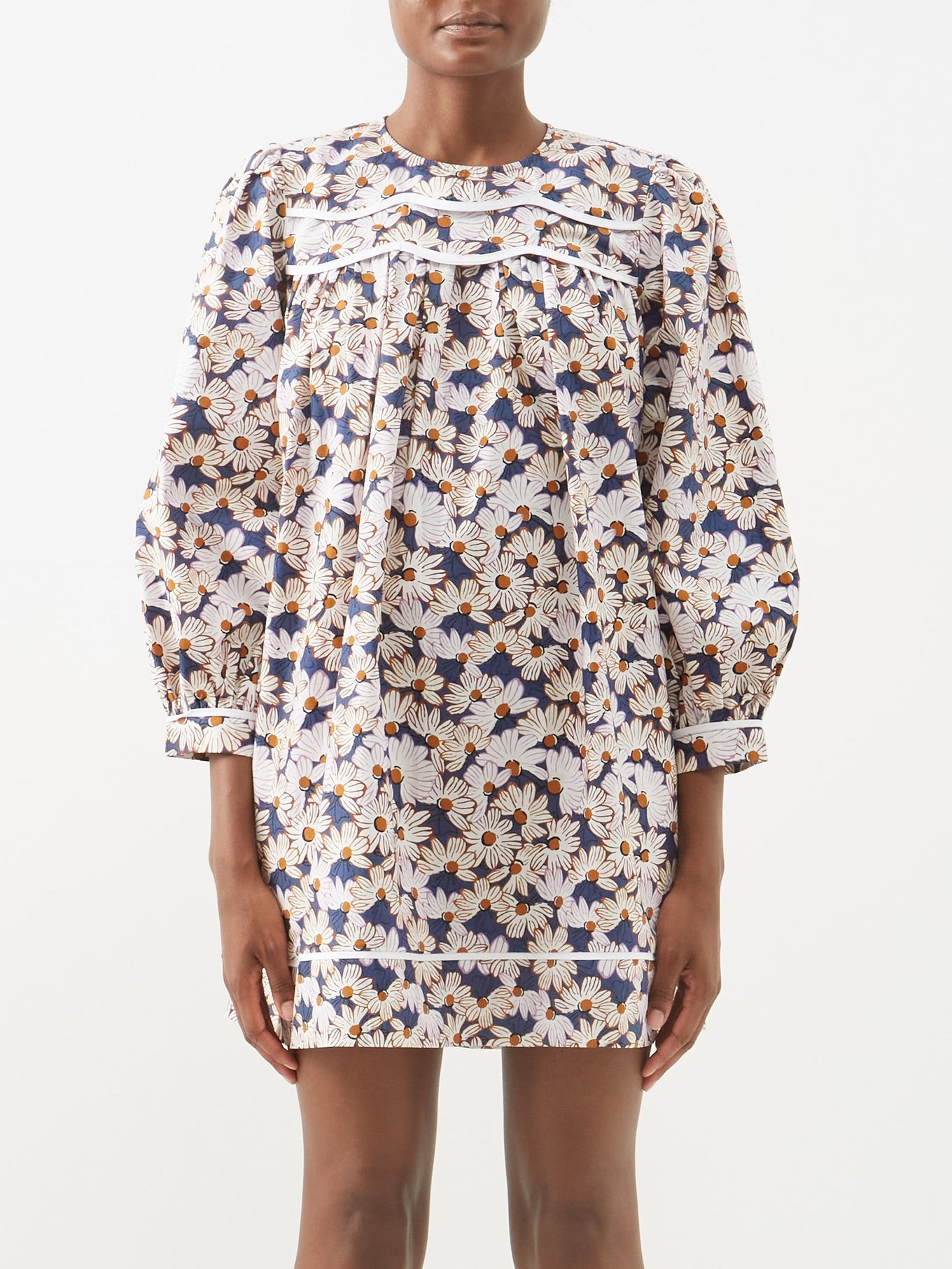 Esme Fall Daisy-print cotton mini dress | Batsheva | Matches (US)