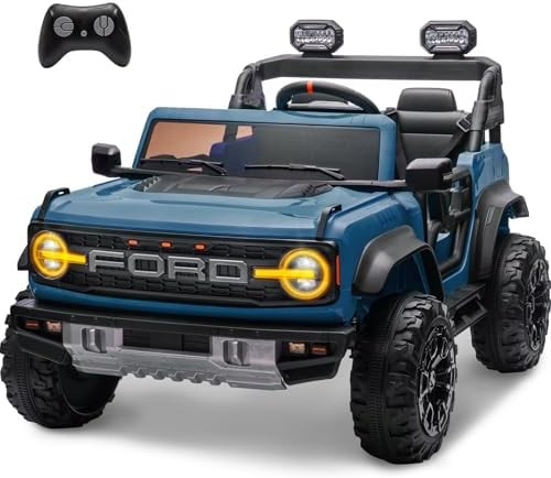ENYOPRO 2 Seater Ride On Car for Kids, 24V Licensed Ford Bronco Raptor Electric Power Ride On Tru... | Amazon (US)