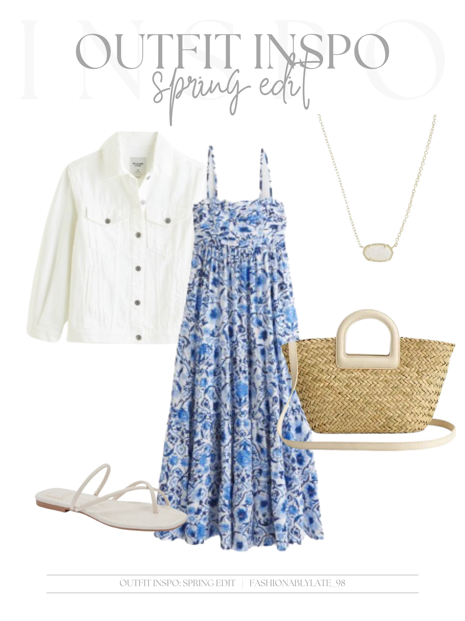 spring outfit inspo 

spring outfit ideas | white denim jacket outfit | straw bag | spring outfits 

#LTKStyleTip