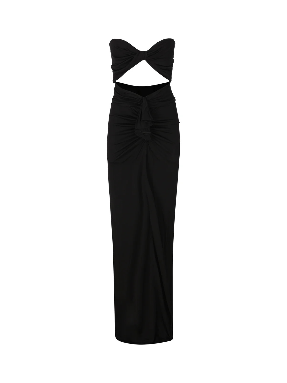 Saint Laurent Cut-Out Strapless Dress | Cettire Global