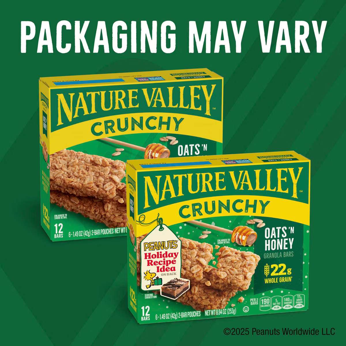 Nature Valley Crunchy Oats 'N Honey Granola Snack Bars - 8.94oz/12ct | Target
