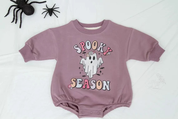 Spooky Season Rompersweatshirt Rompercrewneck Onesiebaby - Etsy | Etsy (US)