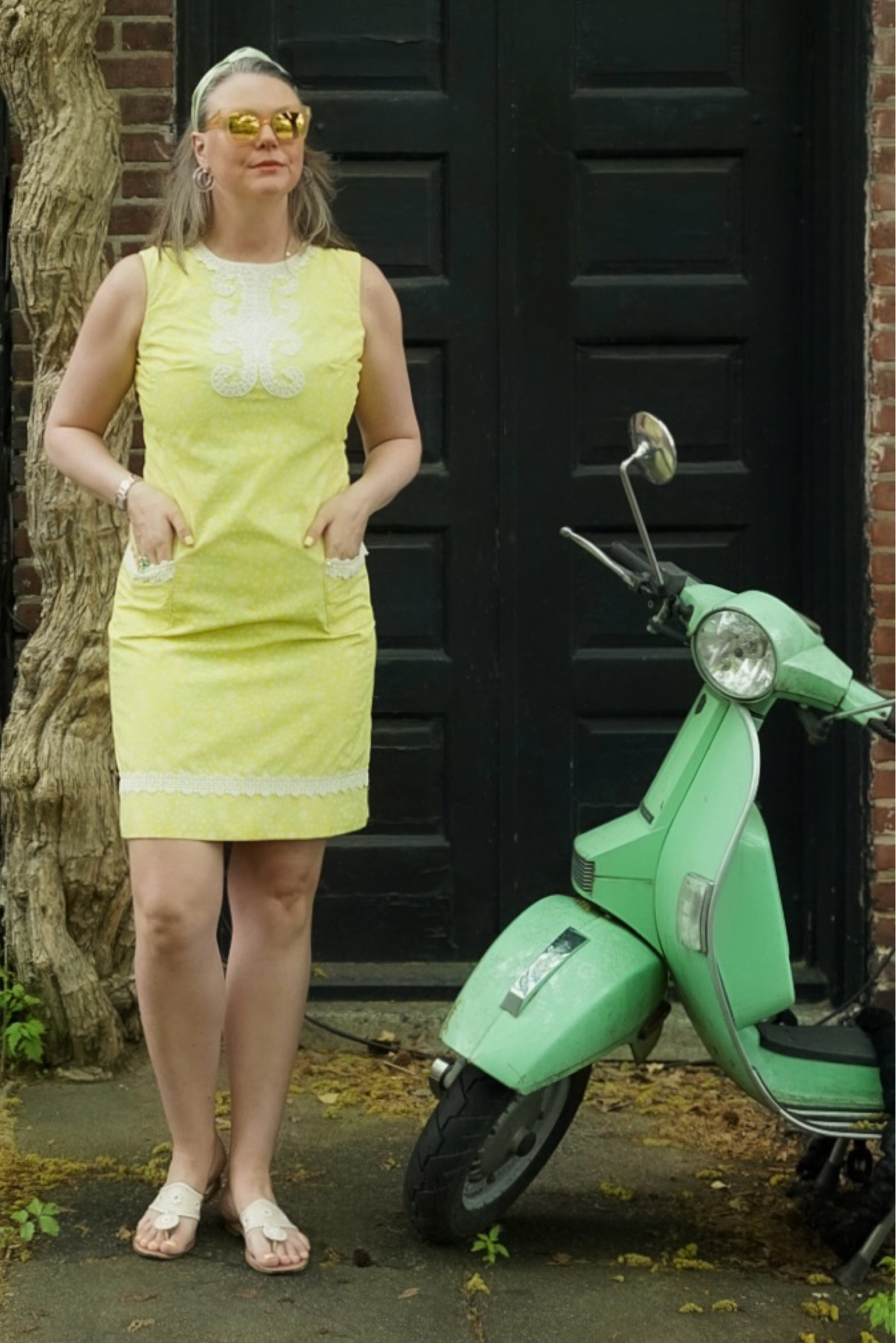 scooting around in vintage 🛵💛☀️✨

#LTKMidsize #LTKSeasonal #LTKStyleTip