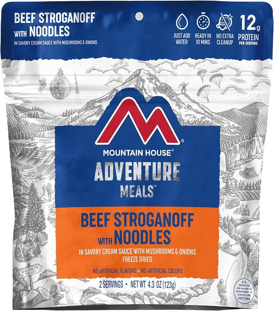 Mountain House Beef Stroganoff with Noodles | Freeze Dried Backpacking & Camping Food | 2 Serving... | Amazon (US)