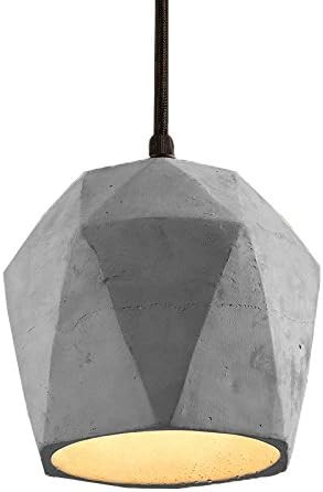 Spacecraft Modern Concrete Pendant Light, Vintage Industrial Cement Hanging Ceiling Chandelier... | Amazon (US)