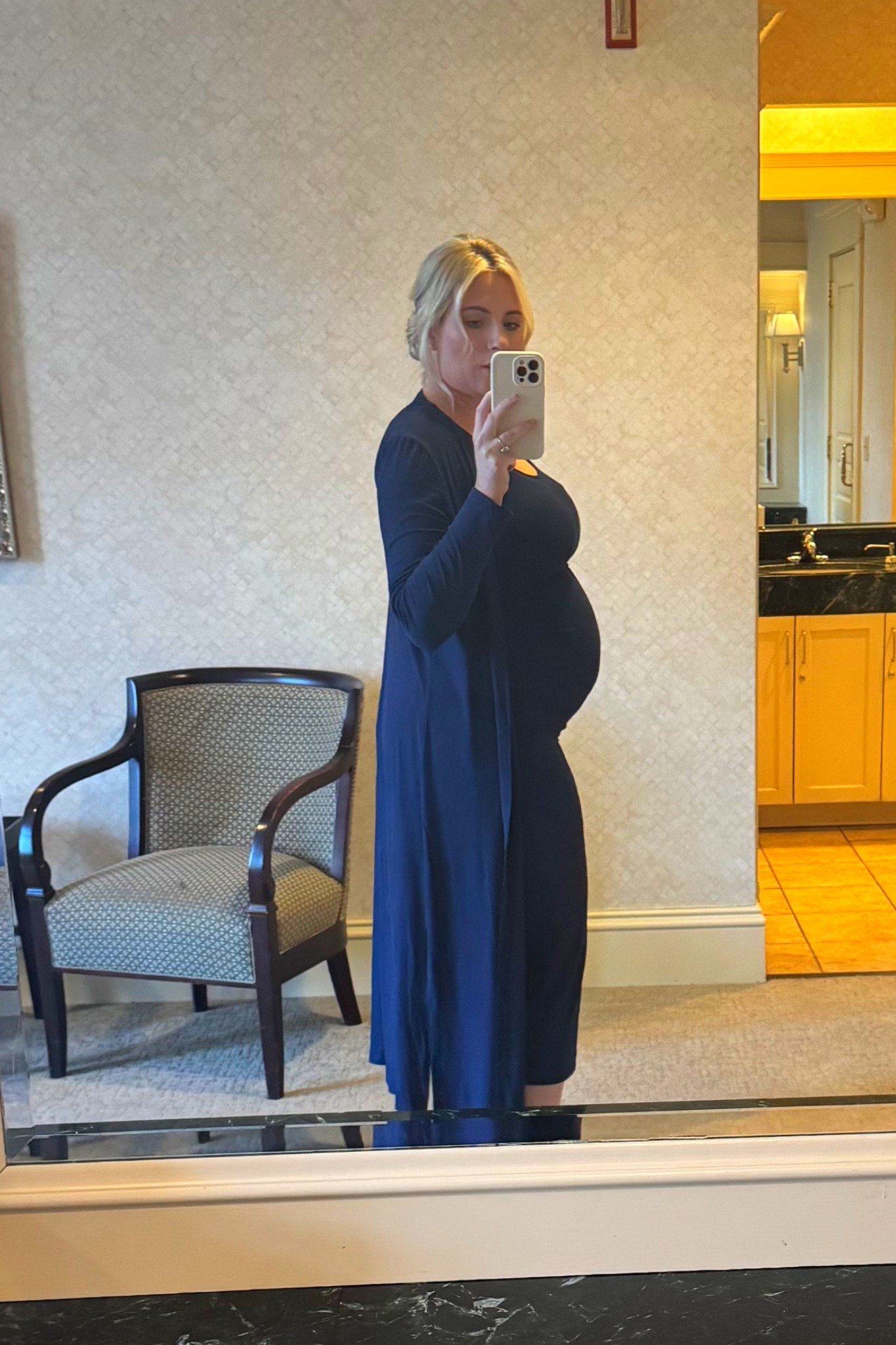 Maternity dress and matching cardigan. Perfect for a baby shower or event! 

#LTKBump