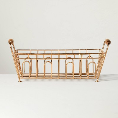 Metal Drying Rack Copper Finish - Hearth & Hand™ with Magnolia: Freestanding Iron & Wood, Count... | Target