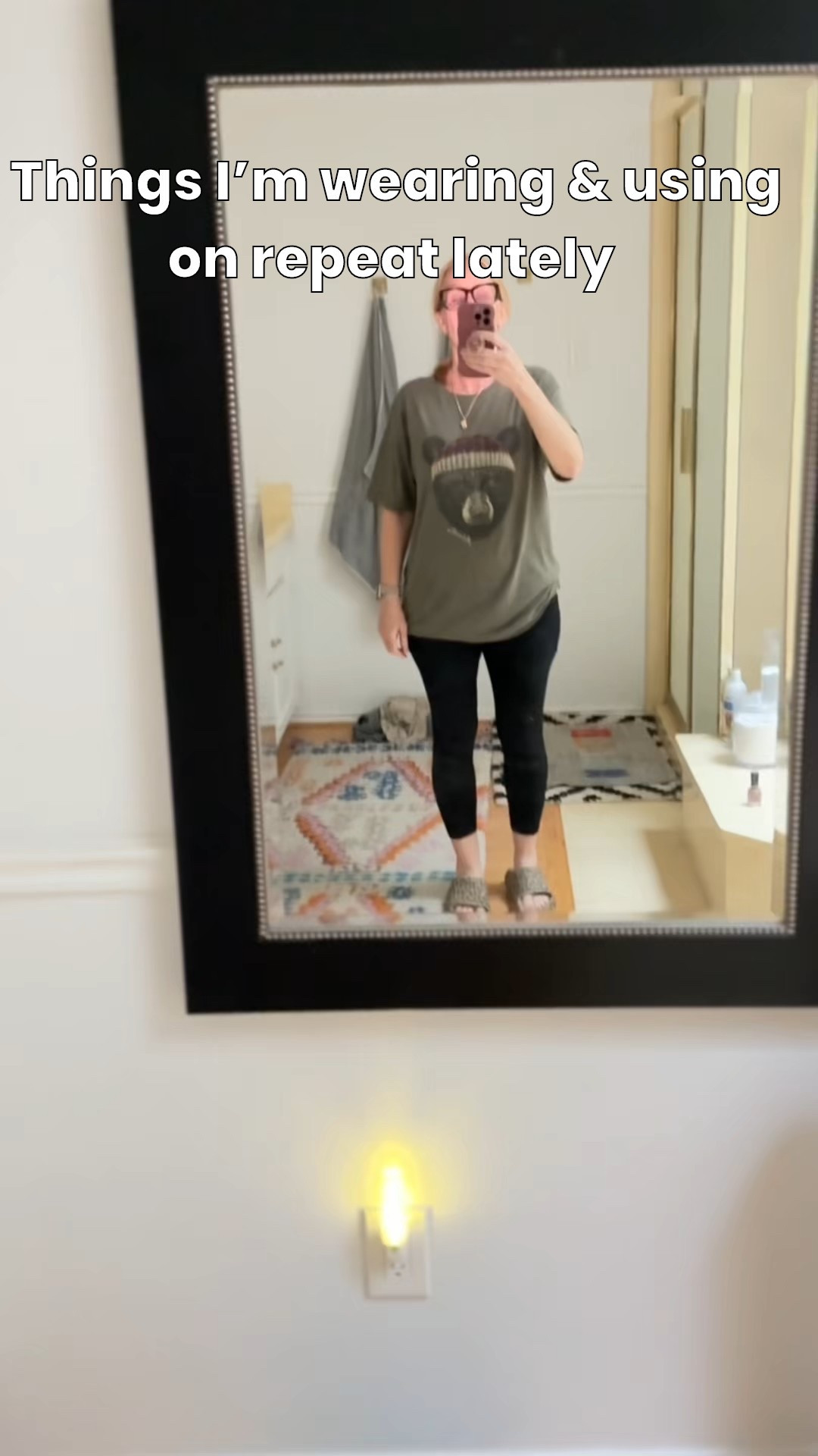 Things I’m wearing and using on repeat. These super soft leggings with pockets! This soft, oversized long sleeve top for fall. My automatic rechargeable under cabinet lights. 💡 

#LTKGiftGuide #LTKCyberWeek #LTKFindsUnder50