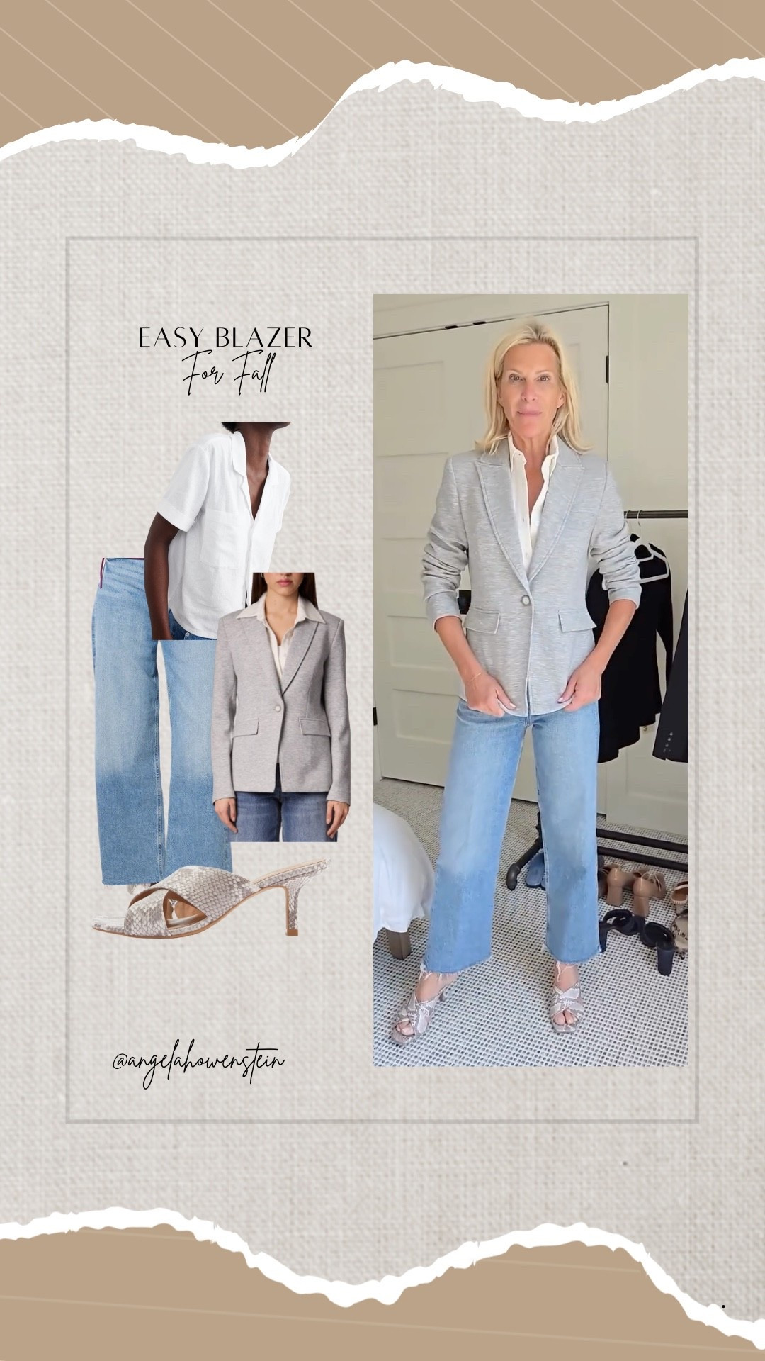 Easy layers for fall.  A classic blazer, crisp shirt, and straight-leg denim—styled to keep things polished but effortless.

fall style, easy blazer, casual chic, effortless outfit, capsule wardrobe, classic style, fall layering



#LTKStyleTip #LTKOver40 #LTKShoeCrush