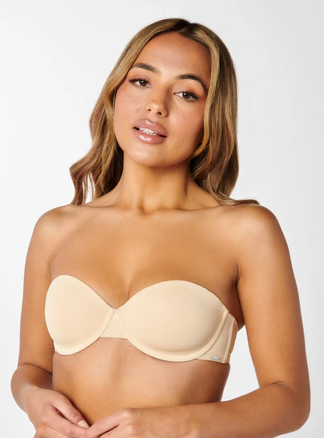 Microfibre strapless bra - Nude | Boux Avenue (UK)