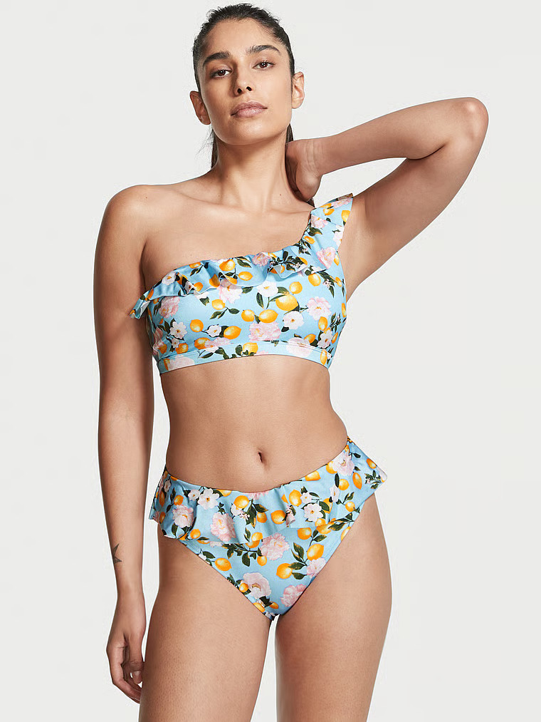 Ruffle One-Shoulder Swim Top | Victoria's Secret (US / CA )