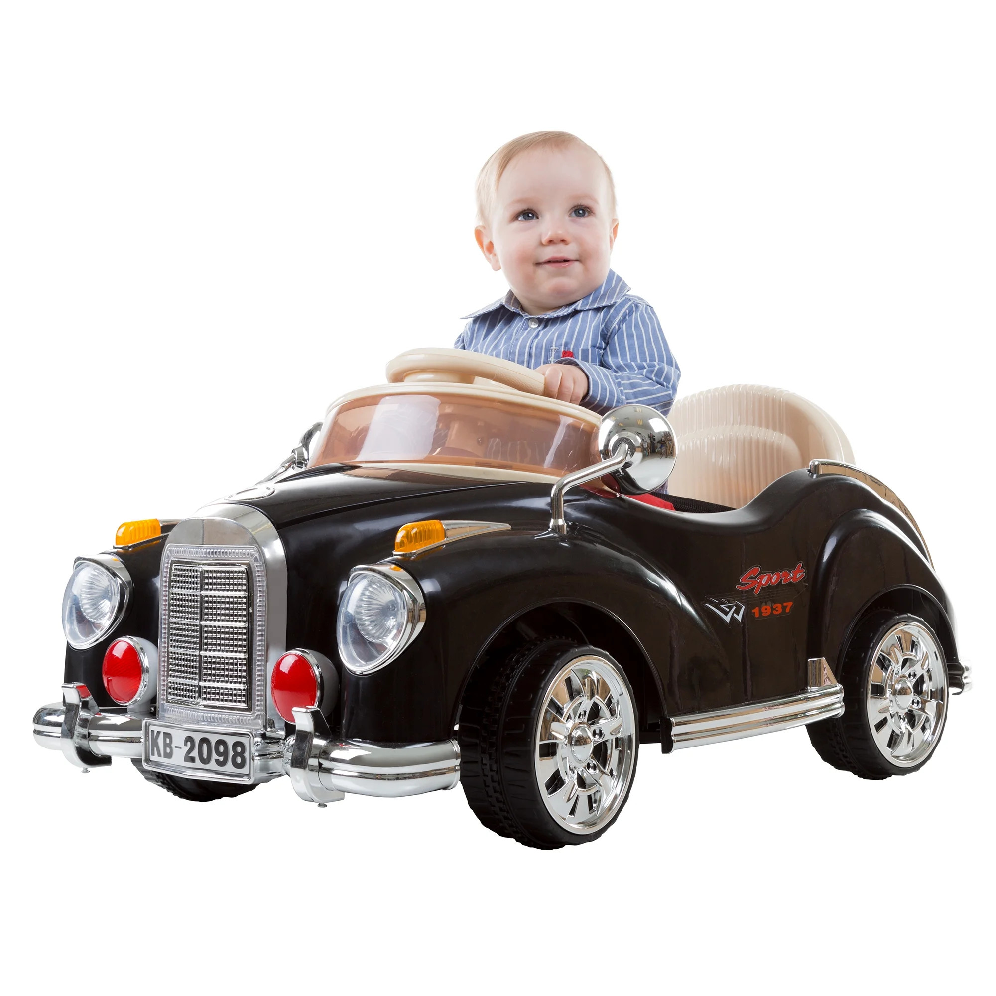 Ride On Toy Car, Battery Powered Classic Car Coupe With Remote Control and Sound by Rockin' Rolle... | Walmart (US)