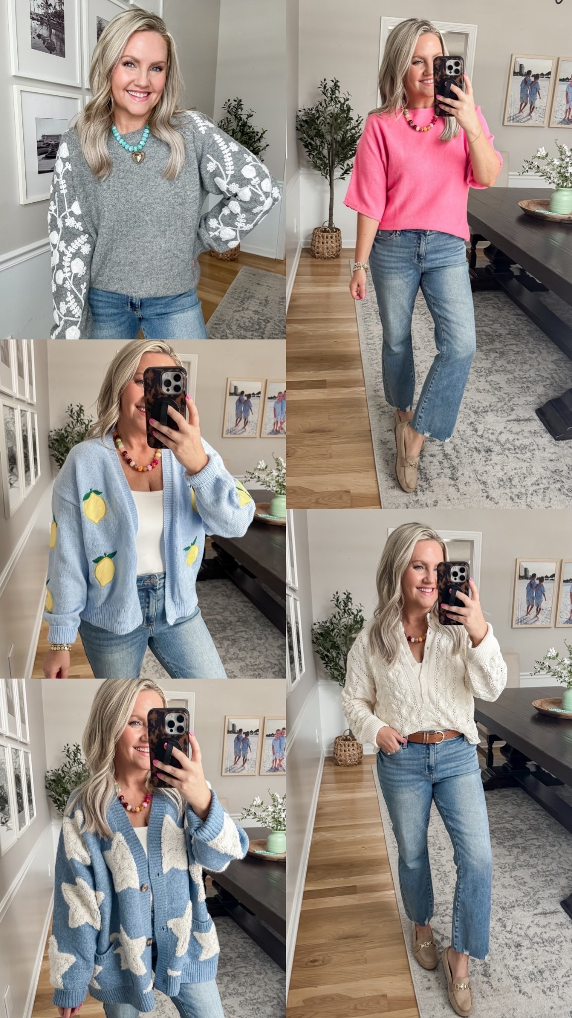 New spring sweaters that look designer but have an Amazon price tag 🌸👏🏻
I’m in size small or medium in all sweaters. Can size down in the star cardigan. Quality is all 10/10!! 

#LTKWorkwear #LTKSeasonal #LTKOver40
