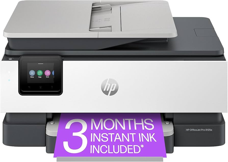 HP OfficeJet Pro 8125e Wireless All-in-One Color Inkjet Printer, Print, scan, Copy, ADF, Duplex P... | Amazon (US)