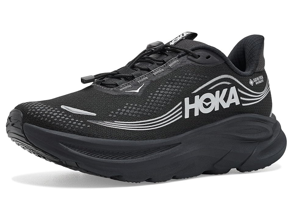HOKA Clifton 11 GTX Women's Running Shoes Black/Black: 8 B - Medium, Textile | Zappos.com