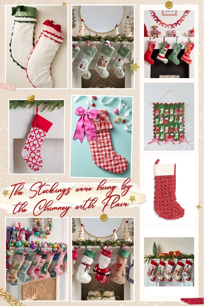 ’Twas the month before Christmas, and all through the house, not a creature was stirring, not even a mouse. The stockings were hung by the chimney with flair and charm… all in hopeful anticipation that Saint Nicholas would soon be there. It’s hard to believe Christmas is just a month away!

Below, I’ve gathered some festive stockings that can add a cheerful pop of pattern to your holiday mantel and bring extra joy, warmth, and Christmas cheer to your home this season. May they inspire you as you prepare your heart and home for the celebration of Christ’s birth.

Wishing you a Happy Blessed Thanksgiving, joyful decorating, and a season filled with HIS peace and God’s goodness.

#LTKCyberWeek #LTKHoliday #LTKSeasonal