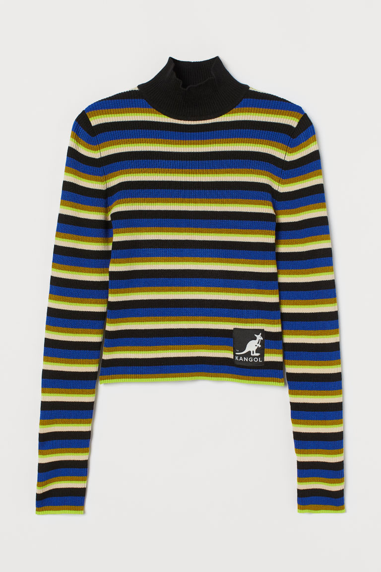 H & M - Ribbed Top - Blue | H&M (US + CA)