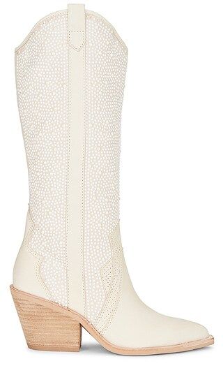 Navene Boots in Off White Pearls | Revolve Clothing (Global)