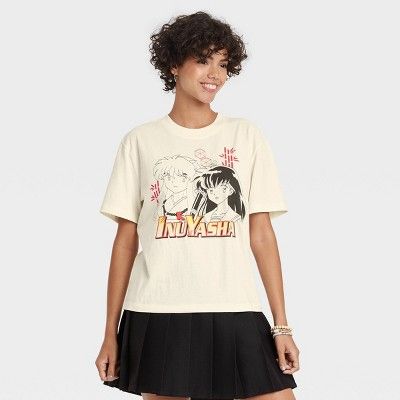 Women's Inuyasha Short Sleeve Graphic T-Shirt - Ivory | Target