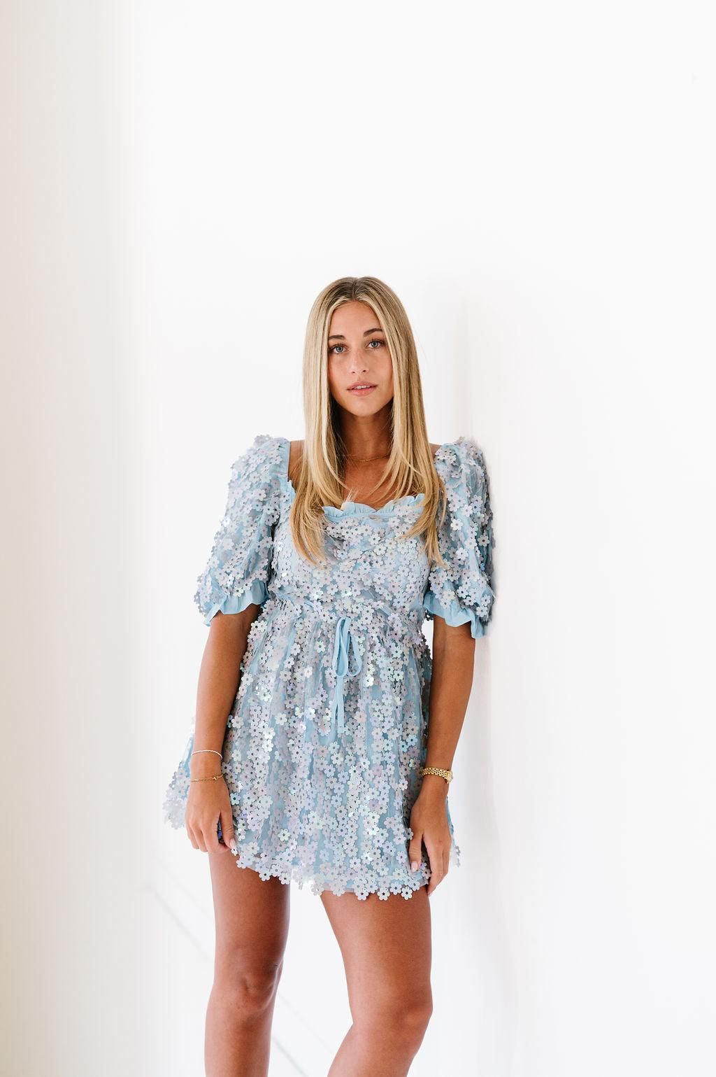 Ashton Dress in Blue | FEHRNVI