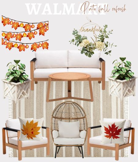 Walmart patio set on sale for $665 

#fall #fall decor #home decor # patio furniture #egg chair 

#LTKhome #LTKSeasonal #LTKsalealert