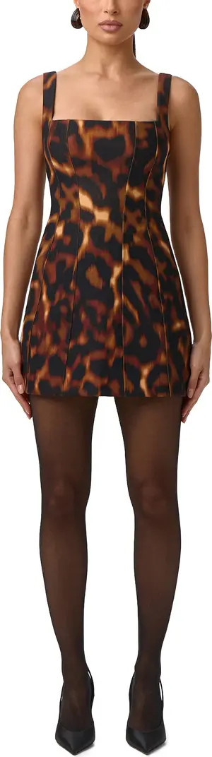 Tortoiseshell Print Minidress | Nordstrom