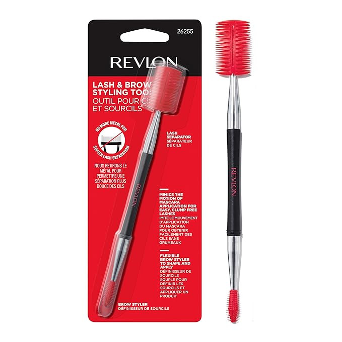 Revlon Lash & Brow Styling Tool, Dual Ended Eyelash Separator & Eyebrow Brush Spoolie, Works with... | Amazon (US)