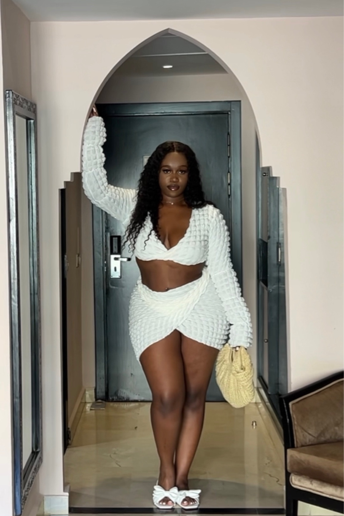 Prettylittlething beach set (top and sarong sold separately) also available in olive, black & brown. Plus size friendly as you can tie the sarong in a way that covers up your stomach while still being holiday ready!

#LTKcurves #LTKtravel #LTKunder50