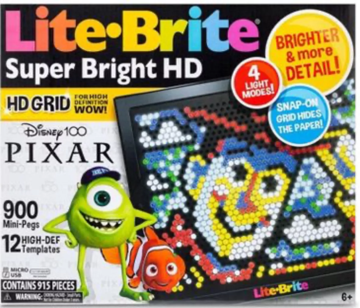 Lite-Brite - Super Bright HD - Disney 100 & Pixar